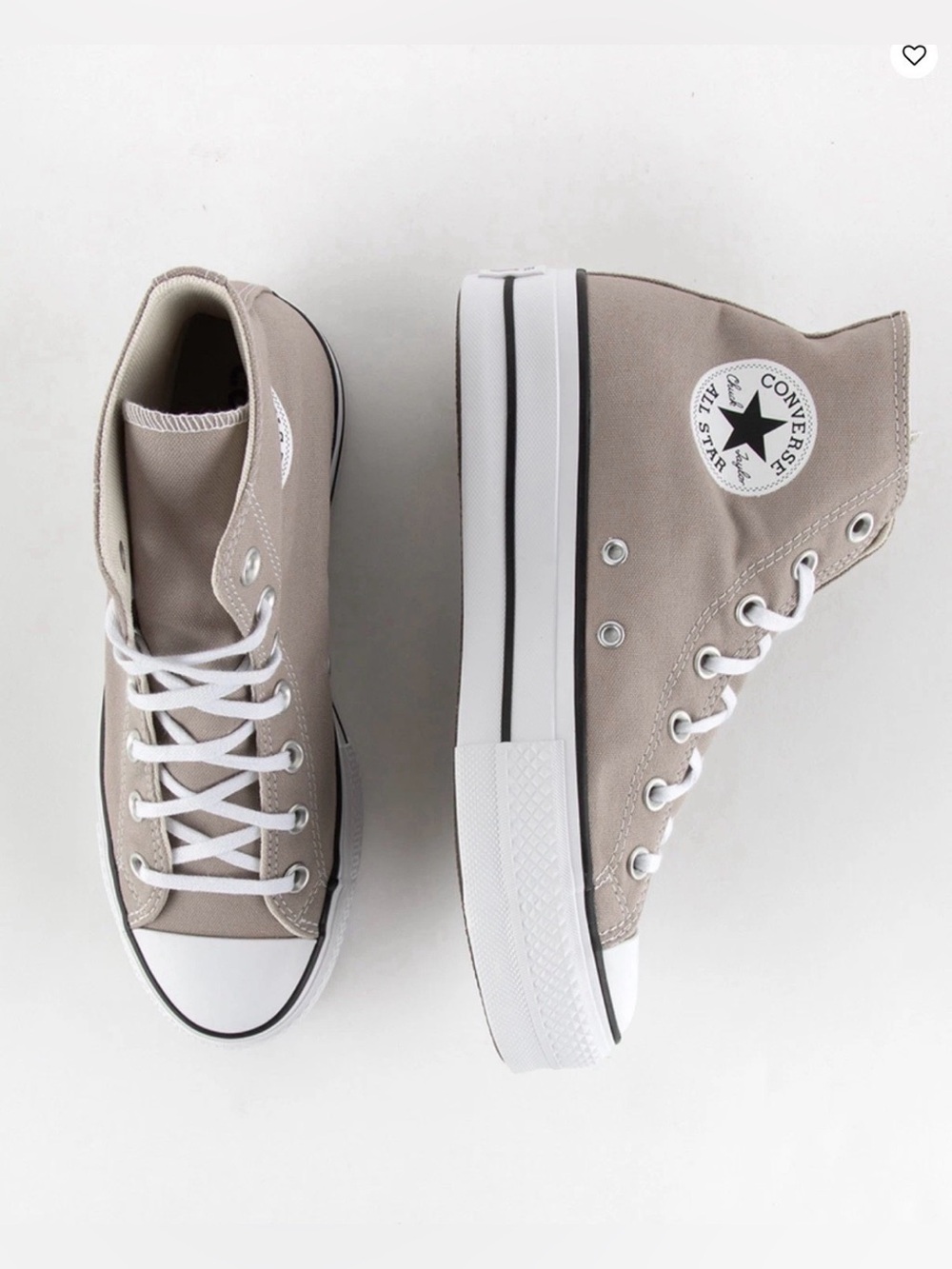 NEW Converse Chuck Taylor All Star Lift Platform High Top Wonder Stone Womens 6